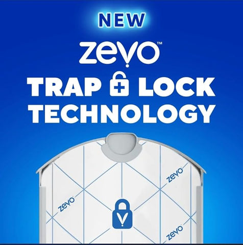 Zevo Flying Insect Trap Refill Cartridges - Fits Both Zevo Trap & MAX Indoor Fly Trap - Catch Gnats, House & Fruit Flies (4 Refill Cartridges)